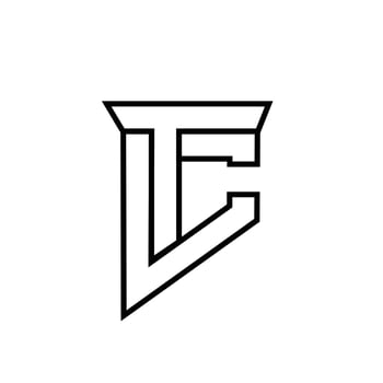 tc ct letter logo icon design vector