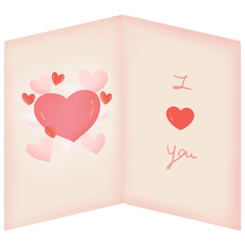card on Valentine's day png