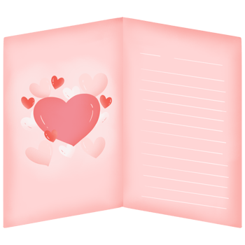 card on Valentine's day png