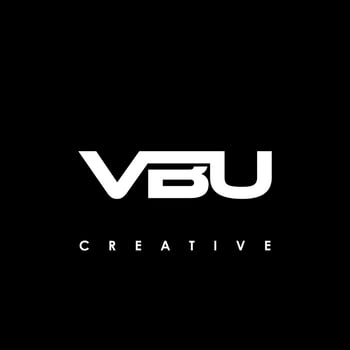 VBU Letter Initial Logo Design Template Vector Illustration
