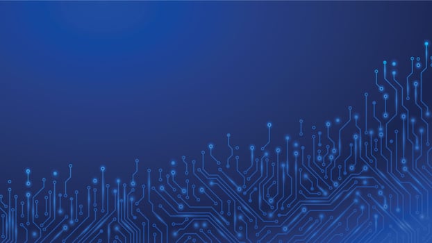 Circuit board technology. Futuristic motherboard microchip digital technology electronic scheme lines vector background