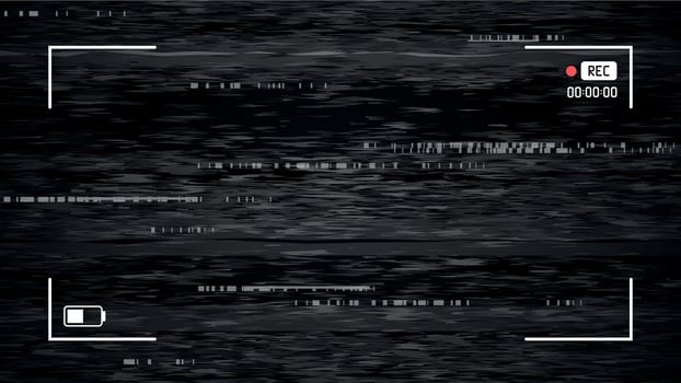 Camera glitch effect, noise camera vhs, texture retro vector