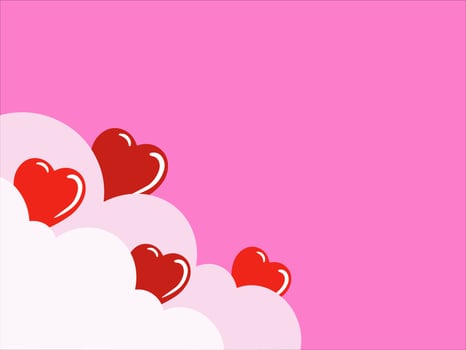Valentine Day Heart Background Illustration vector