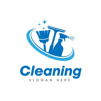 Cleaning Service Logo Symbol Icon Design Template vector