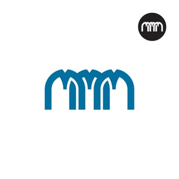 Letter MMM Monogram Logo Design vector