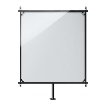 AI generated Blank Road sign board isolated on transparent background png