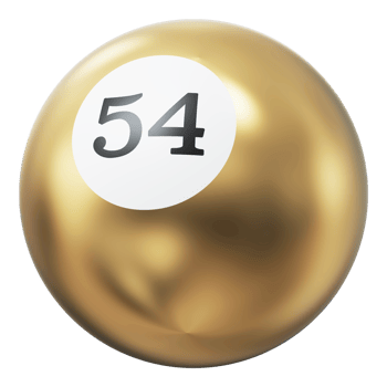 Ball 3D Icon Number 54 png