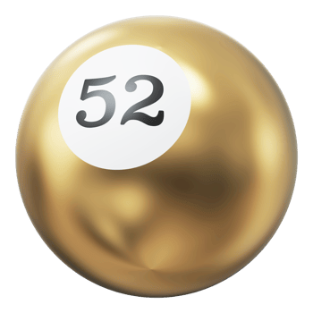 Ball 3D Icon Number 52 png