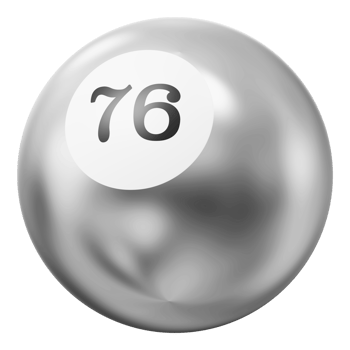 Ball Silver 3D Icon Number 76 png
