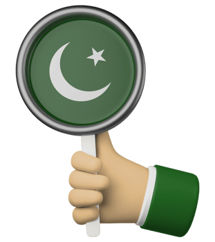 3d illustration hand holding national flag of pakistan png