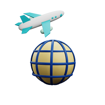 3 D illustration of international flight status png