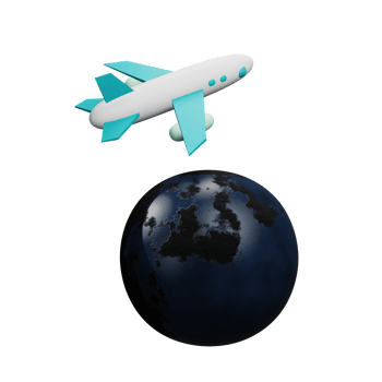 3 D illustration of international flight status png