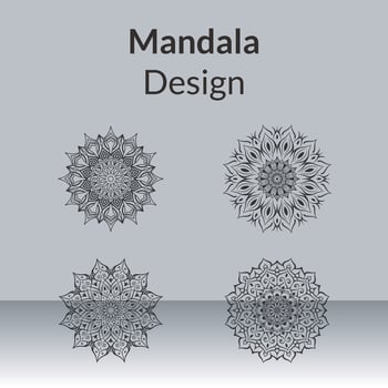 vector Mandala design for invitation card