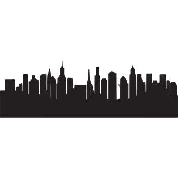 City, background illustration. Black png