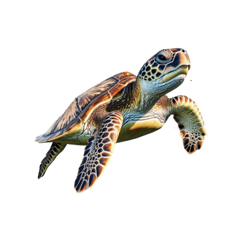 Turtle isolated on transparent background png