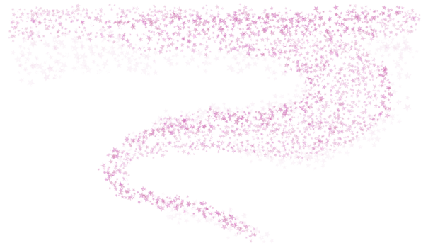 Pink stars glitter shiny swirl on transparent background. Stars glittering dust. png