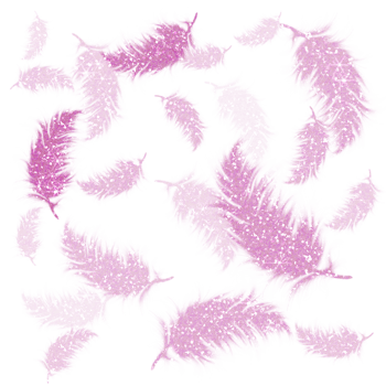 Pink feathers glitter on transparent background.Design for decorating,background, wallpaper, illustration png