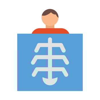 Radiology Vector Flat Icon For Personal And Commercial Use.