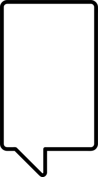Black and white speech bubble balloon, icon sticker memo keyword planner text box banner, flat png transparent element design