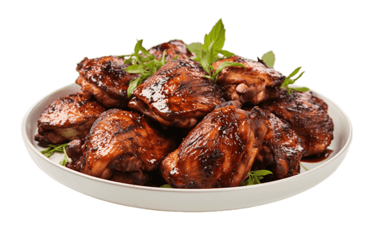 AI generated Grilled Chicken with Transparent Background. AI png