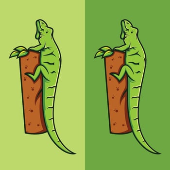 Lizard vector design illustration