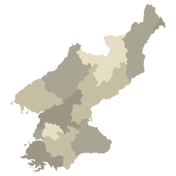 North Korea map. Map of North Korea in administrative provinces png