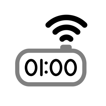 digital modern alarm clock with electronic digits. png