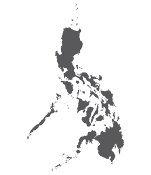 Philippines map. Map of Philippines in grey color png
