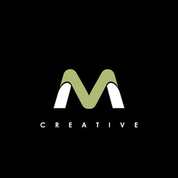 M Letter Initial Logo Design Template Vector Illustration