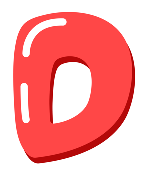 Alphabet Cute For Kids Letter D png
