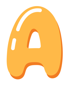 Alphabet Cute For Kids Letter A png