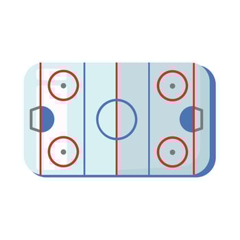 Ice hockey rink icon clipart avatar logotype isolated vector illustration