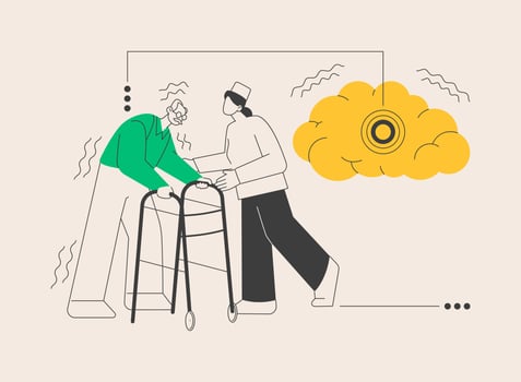 Parkinson disease abstract concept vector illustration.