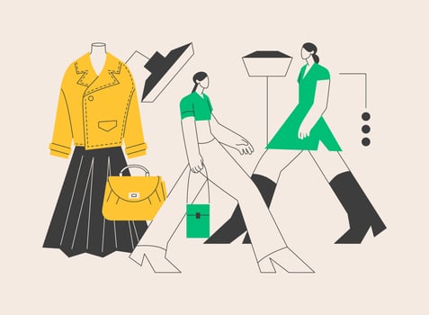 Modeling agency abstract concept vector illustration.