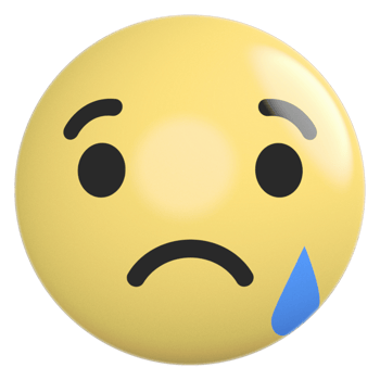Icon 3D Emoji Sad png