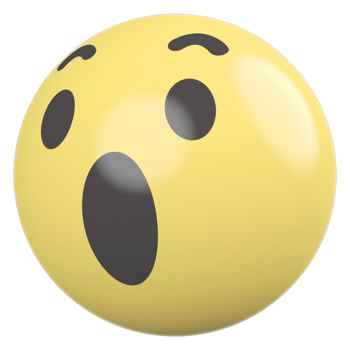 Icon 3D Emoji Wow png