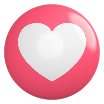 Icon 3D Emoji Love png