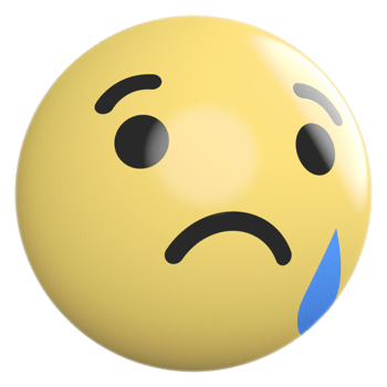 Icon 3D Emoji Sad png