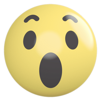 Icon 3D Emoji Wow png