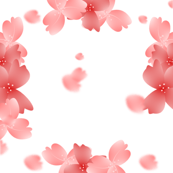 Pink Flowers frame. Sakura Blossom Background. cherry Bloom Border. png