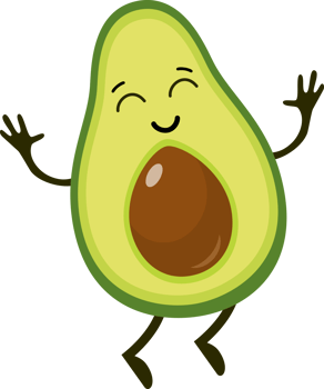Cartoon funny fruits. png