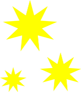 The star shiny yellow color PNG