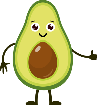 Cartoon funny fruits. png
