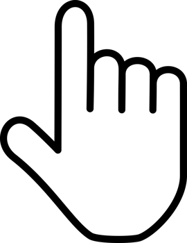 Hand cursor finger png