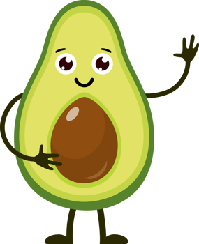Cartoon funny fruits. png