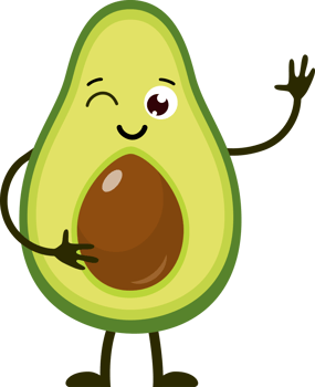Cartoon funny fruits. png