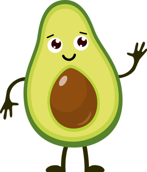 Cartoon funny fruits. png