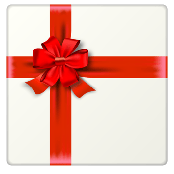 gift box with red ribbon png