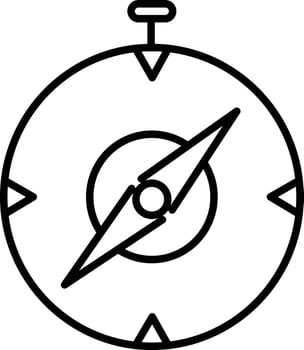 navigate Outline vector illustration icon