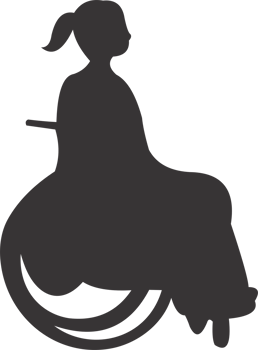 The women  disabilities, person png